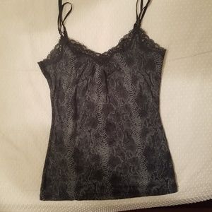 Black lace tank